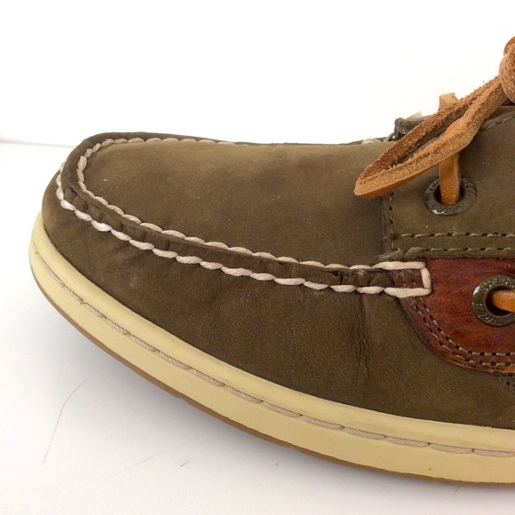 Sperry Top Sider Suede Leather Flats Size 9.5 - Picture 7 of 15